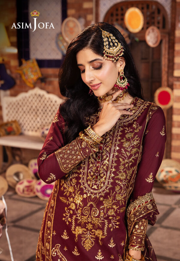 Asim Jofa Ajcd-09 Embroidered Twisted Silk