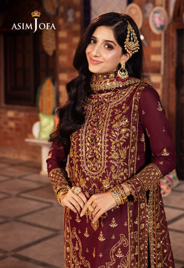 Asim Jofa Ajcd-09 Embroidered Twisted Silk