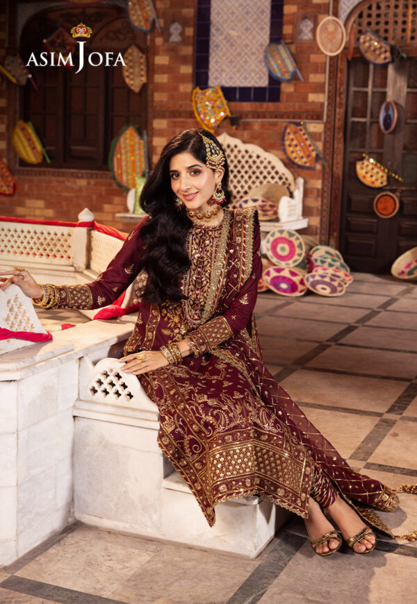 Asim Jofa Ajcd-09 Embroidered Twisted Silk