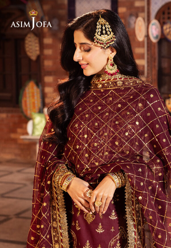 Asim Jofa Ajcd-09 Embroidered Twisted Silk