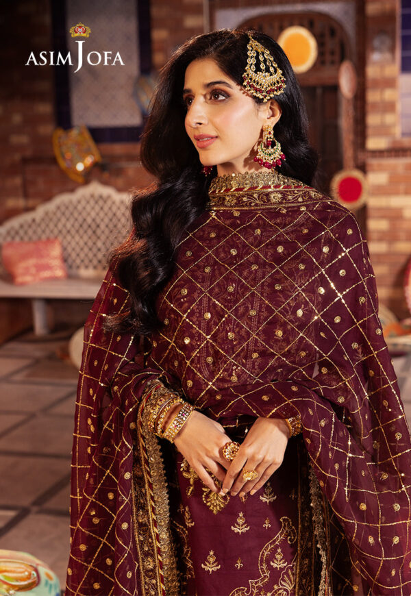 Asim Jofa Ajcd-09 Embroidered Twisted Silk