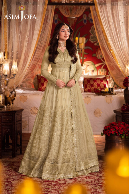 Asim Jofa Ajcr-08 Embroidered Net 