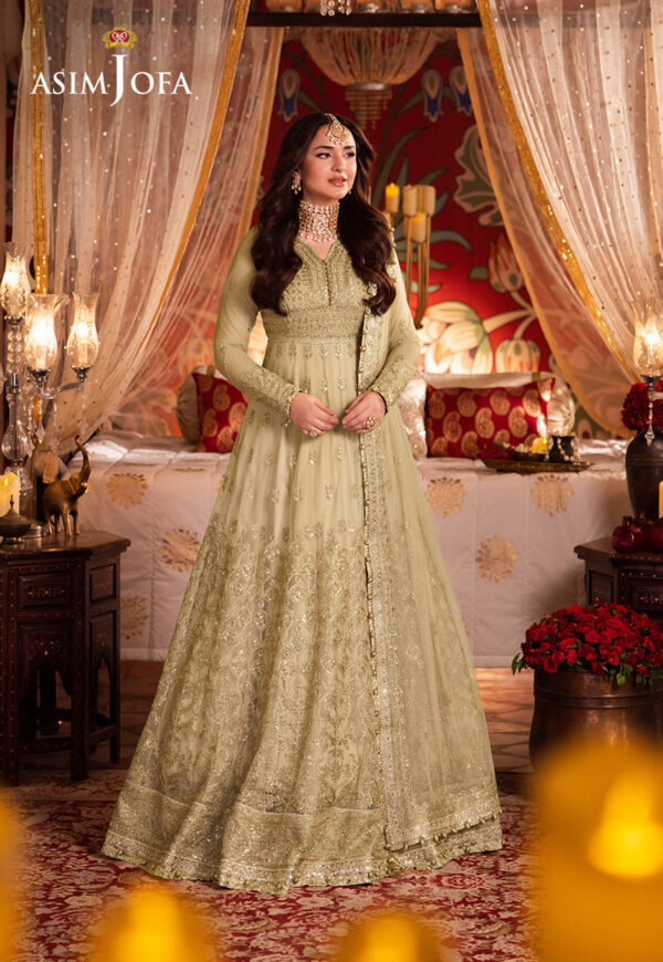 Asim Jofa Ajcr-08 Embroidered Net