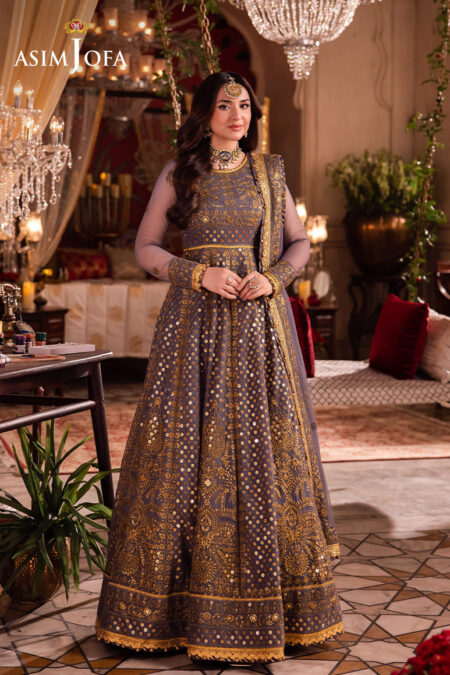 Asim Jofa Ajcr-10 Embroidered Net 