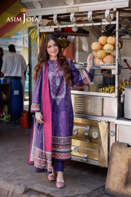 Asim Jofa Ajpl-11 Printed Arabic Lawn 
