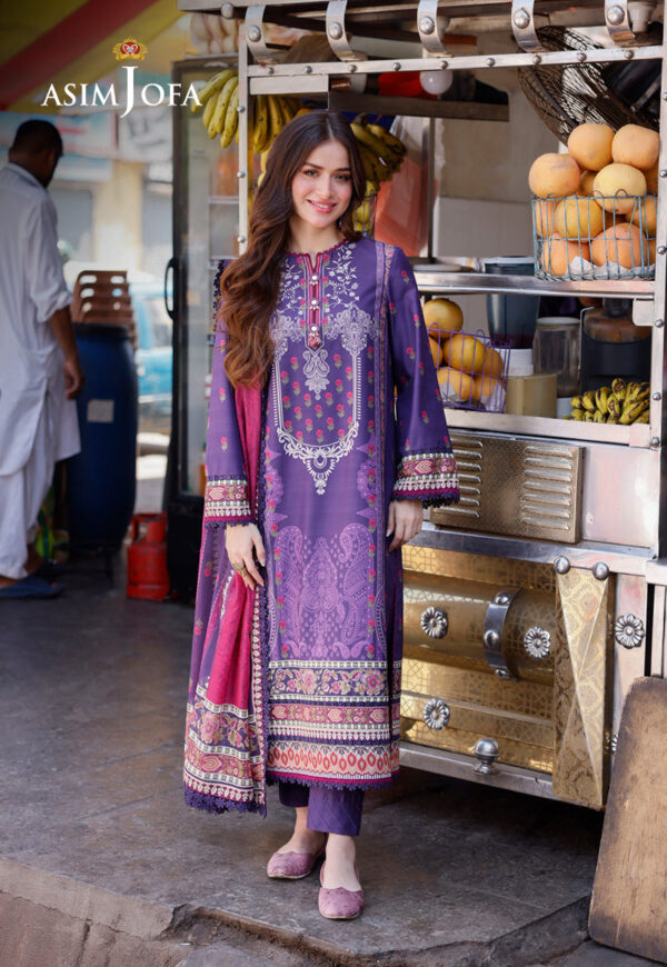 Asim Jofa Ajpl-11 Printed Arabic Lawn