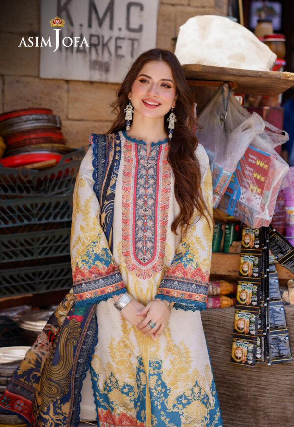 Asim Jofa Ajpl-18 Printed Arabic Lawn