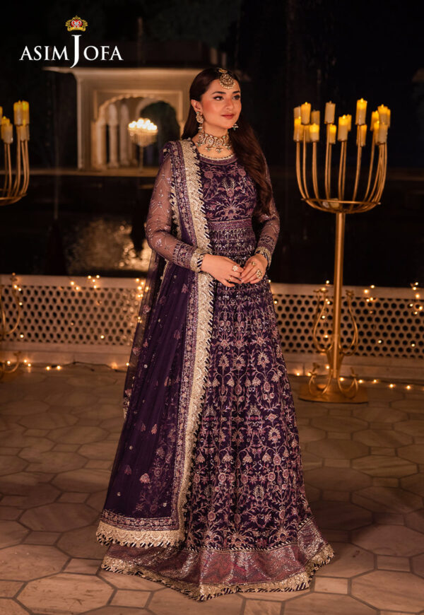Asim Jofa Ajcrd-03 Embroidered Net
