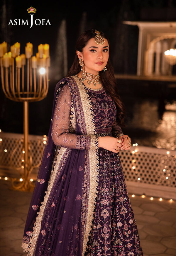 Asim Jofa Ajcrd-03 Embroidered Net