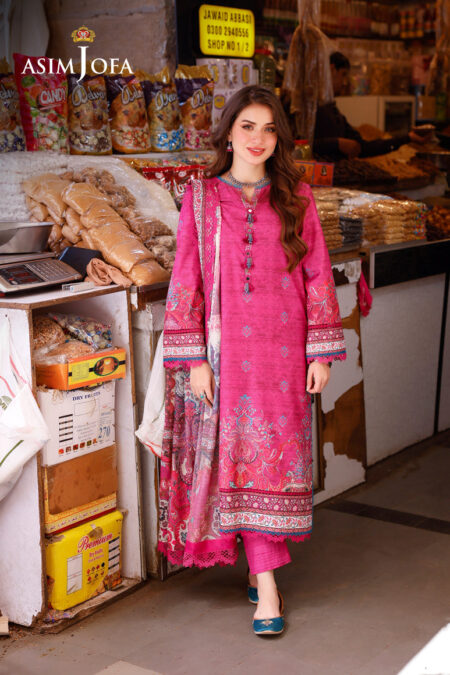 Asim Jofa Ajpl-17 Printed Arabic Lawn 