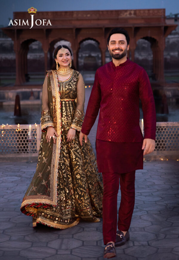 Asim Jofa Ajcr-09 Embroidered Net