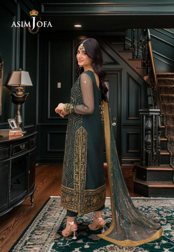 Asim Jofa Ajemd-16 Embroidered Net