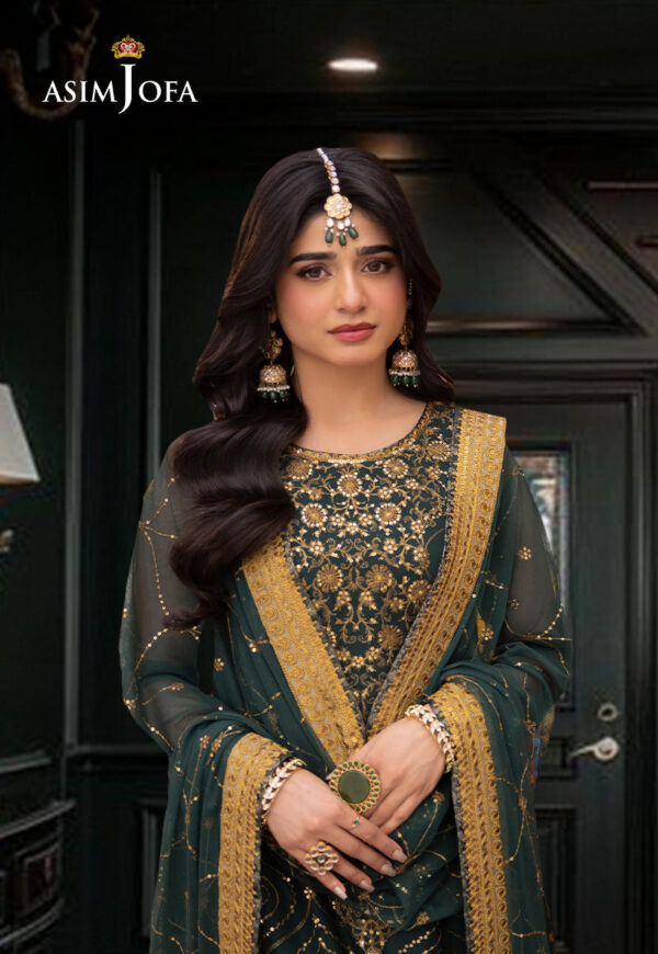 Asim Jofa Ajemd-16 Embroidered Net