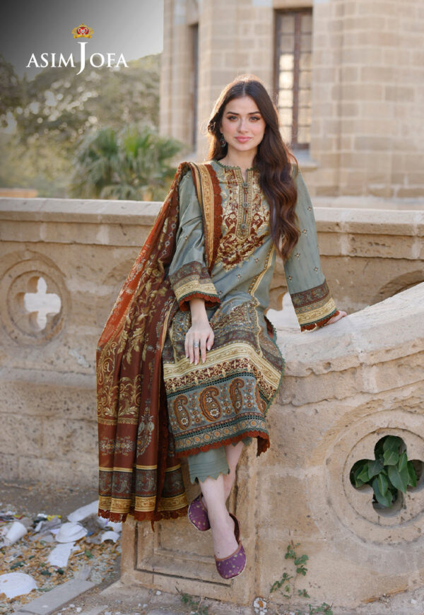 Asim Jofa Ajpl-10 Printed Arabic Lawn