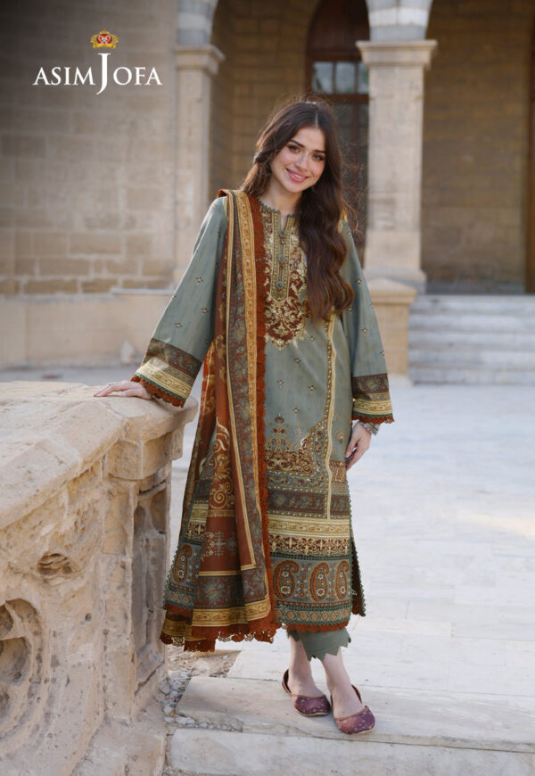 Asim Jofa Ajpl-10 Printed Arabic Lawn