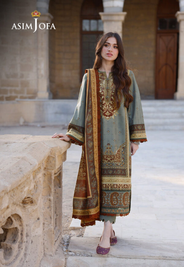 Asim Jofa Ajpl-10 Printed Arabic Lawn