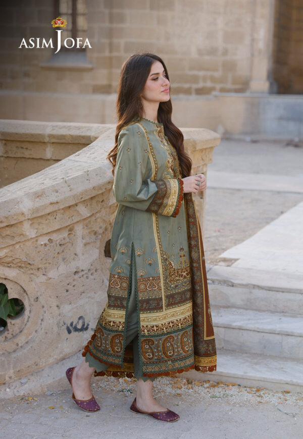 Asim Jofa Ajpl-10 Printed Arabic Lawn