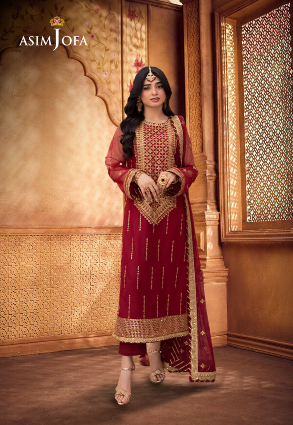 Asim Jofa Ajemd-10-Xs Embroidered