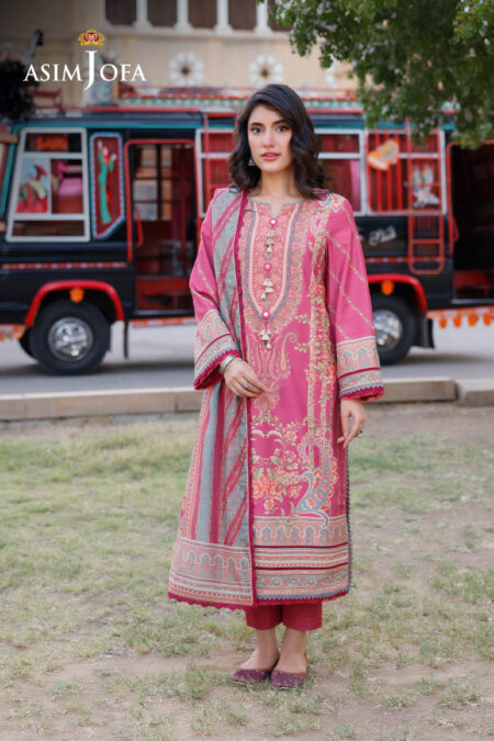 Asim Jofa Ajpl-14 Printed Arabic Lawn 