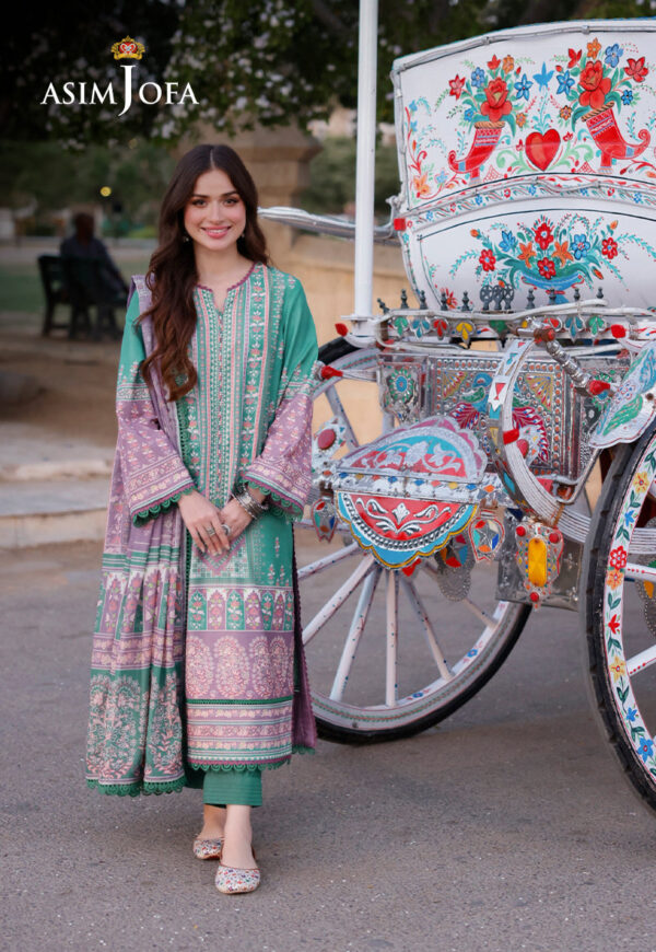 Asim Jofa Ajpl-15 Printed Arabic Lawn