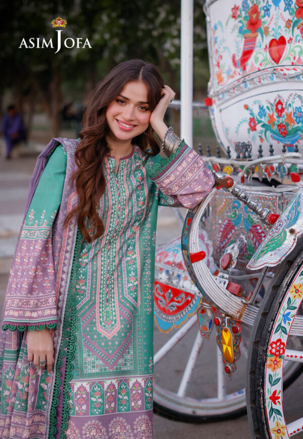 Asim Jofa Ajpl-15 Printed Arabic Lawn