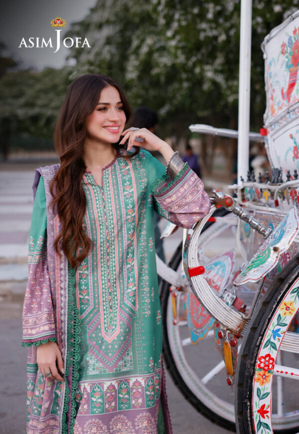 Asim Jofa Ajpl-15 Printed Arabic Lawn