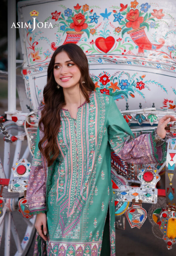 Asim Jofa Ajpl-15 Printed Arabic Lawn