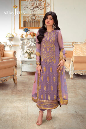 Asim Jofa Ajemd-02 Embroidered Net 