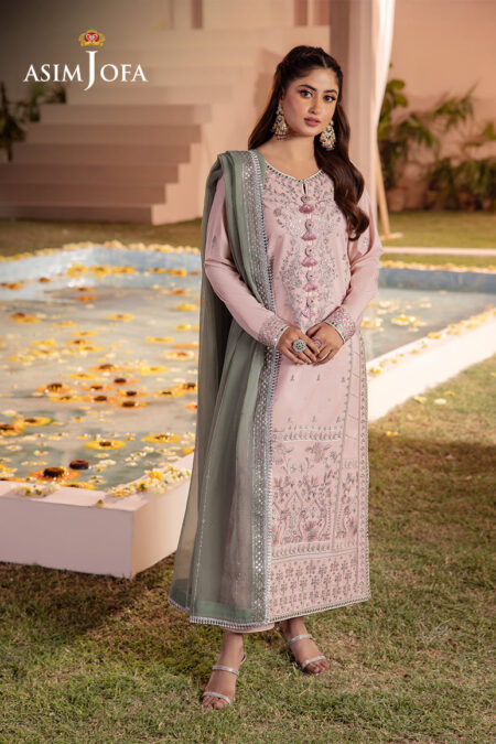 Asim Jofa Ajcf-14 Embroidered Boski Silk 