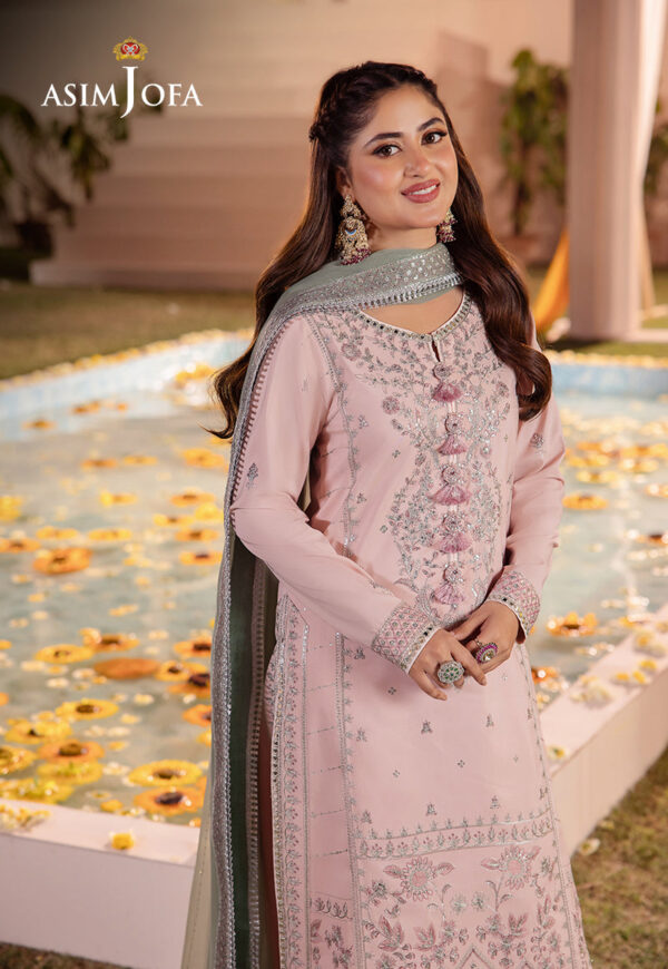 Asim Jofa Ajcfp-14 Embroidered Boski Silk Stitched