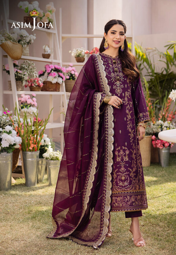 Asim Jofa Ajcf-22 Embroidered Boski Silk