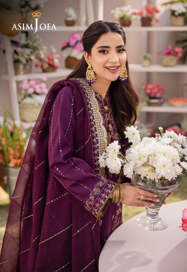 Asim Jofa Ajcf-22 Embroidered Boski Silk