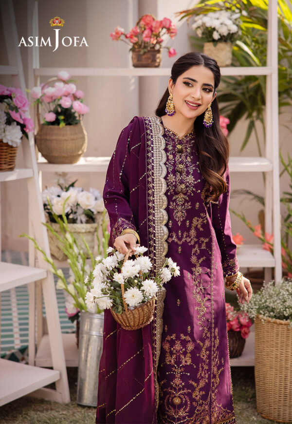Asim Jofa Ajcf-22 Embroidered Boski Silk