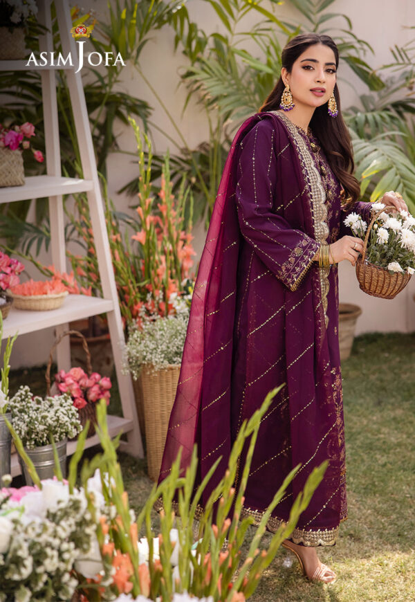 Asim Jofa Ajcf-22 Embroidered Boski Silk