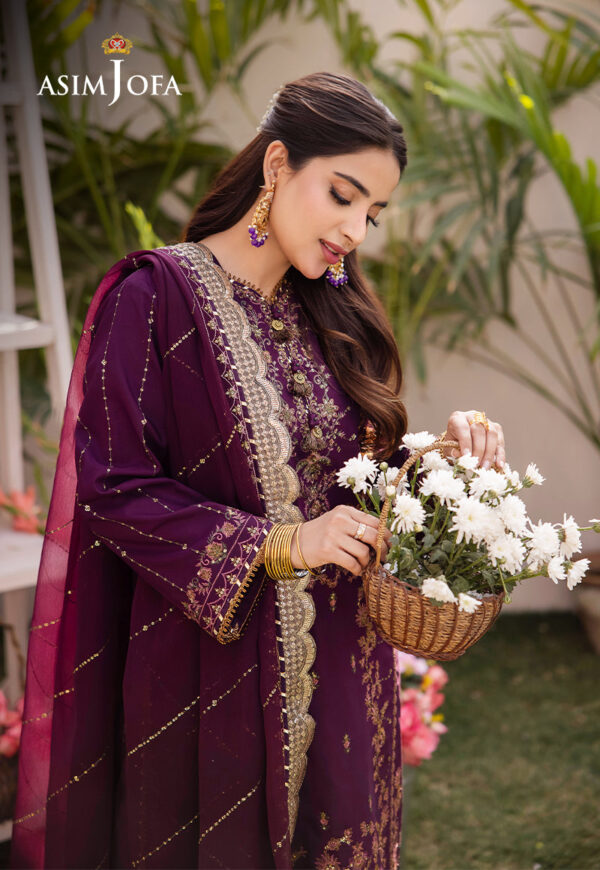 Asim Jofa Ajcf-22 Embroidered Boski Silk