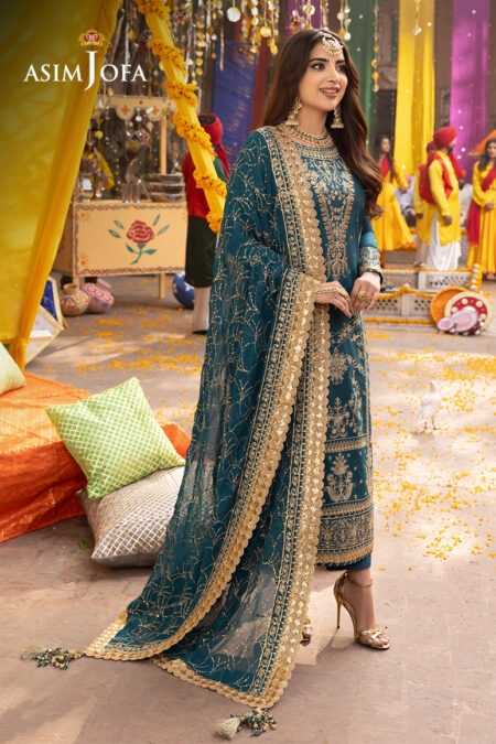 Asim Jofa Ajcd-07 Embroidered Twisted Silk 
