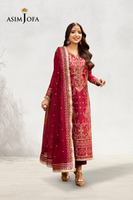 Asim Jofa Ajcd-25 Embroidered Twisted Silk 