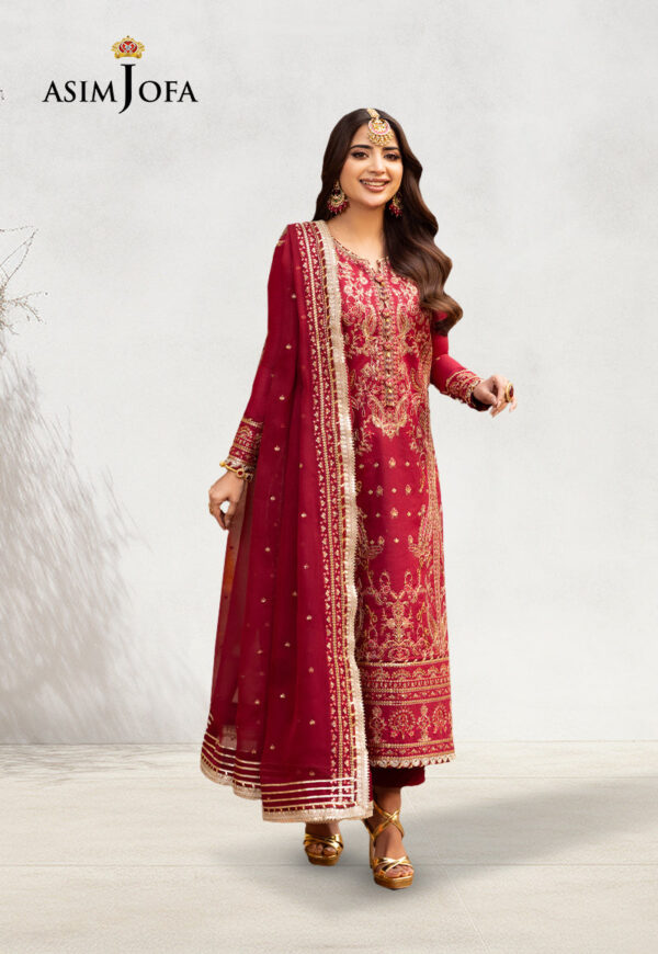 Asim Jofa Ajcd-25 Embroidered Twisted Silk