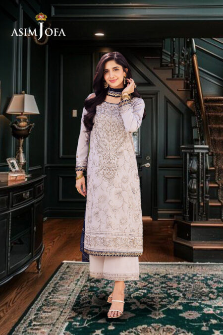 Asim Jofa Ajcfd-13-Xs Embroidered Boski Silk 