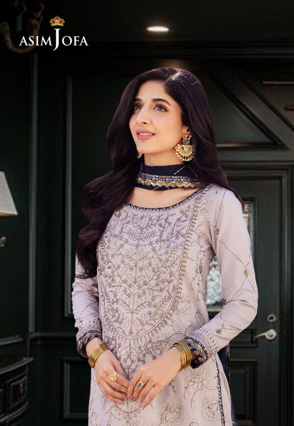 Asim Jofa Ajcf-13 Embroidered Boski Silk