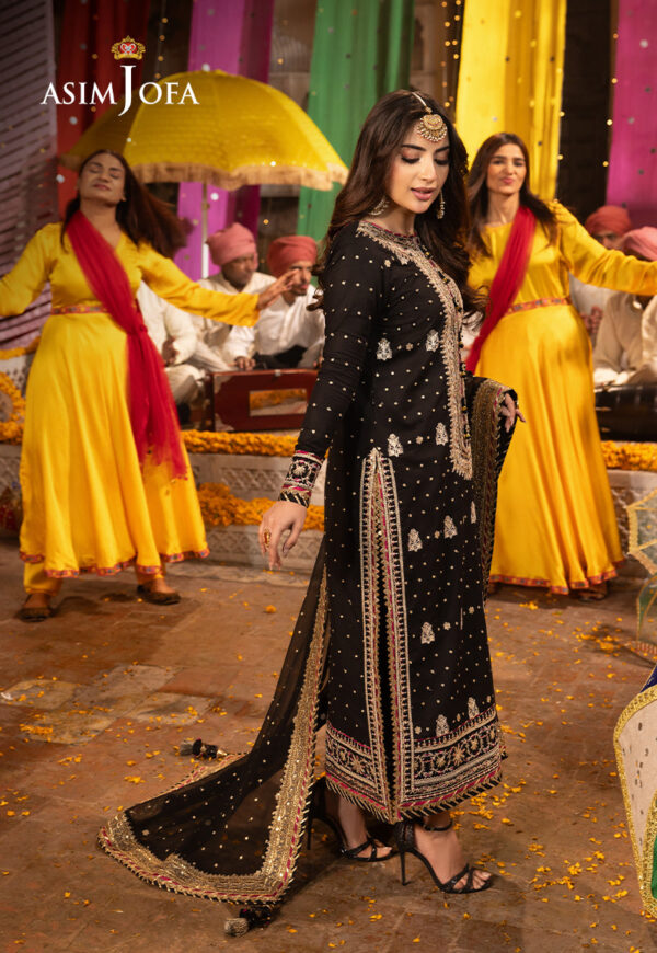 Asim Jofa Ajcdd-02-Xs Embroidered Twisted Silk