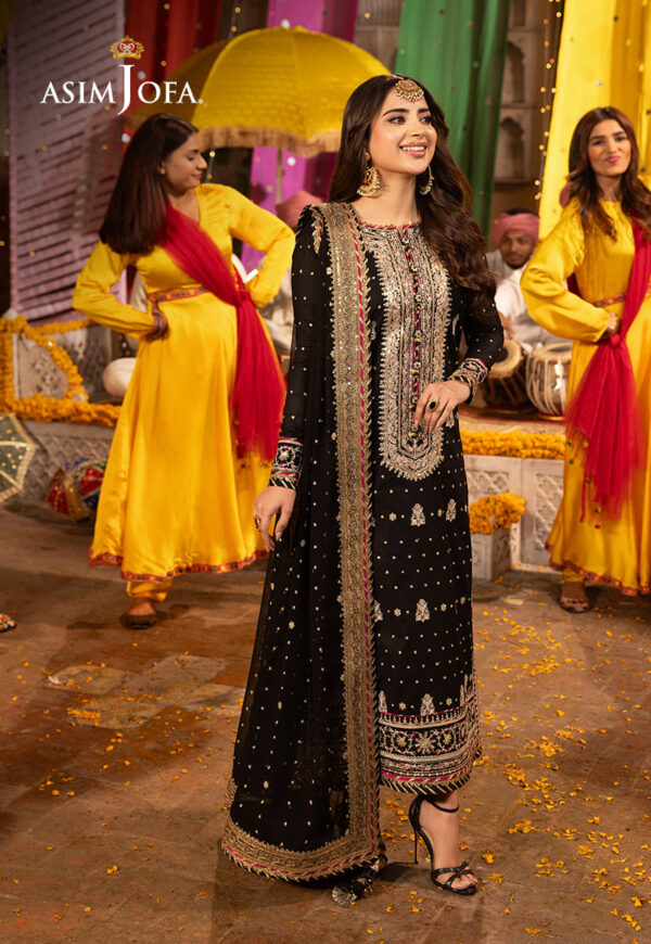 Asim Jofa Ajcdd-02-Xs Embroidered Twisted Silk