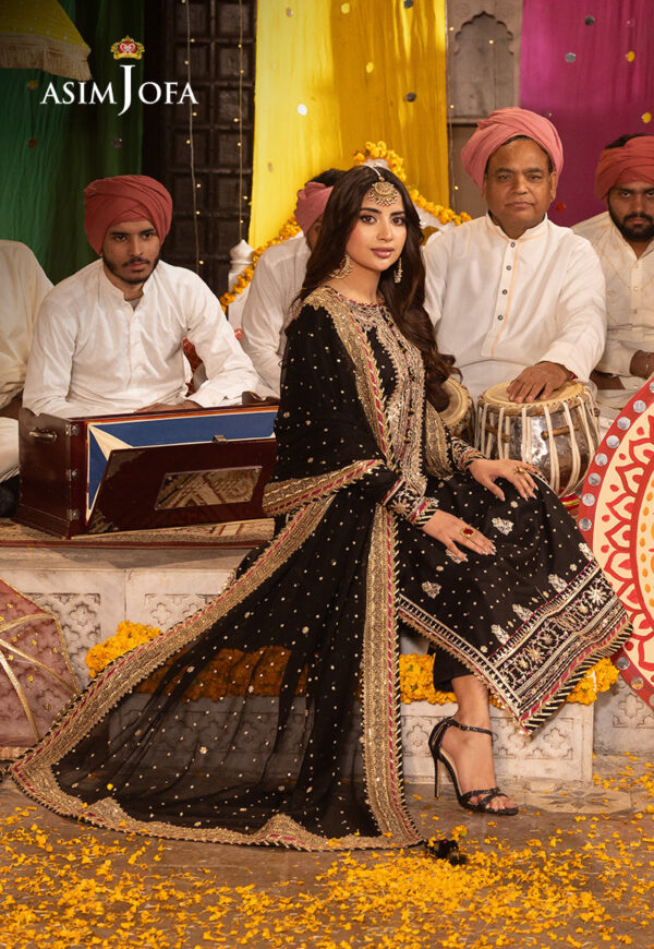 Asim Jofa Ajcdd-02-Xs Embroidered Twisted Silk