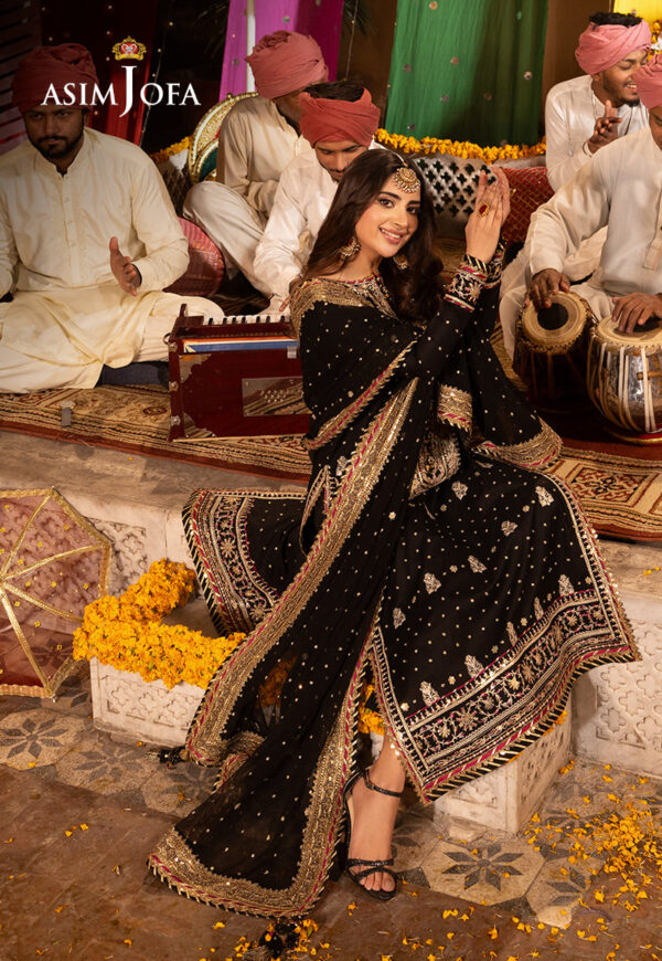 Asim Jofa Ajcdd-02-Xs Embroidered Twisted Silk