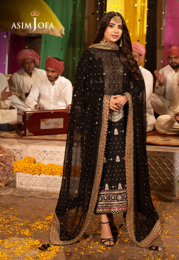 Asim Jofa Ajcdd-02-Xs Embroidered Twisted Silk