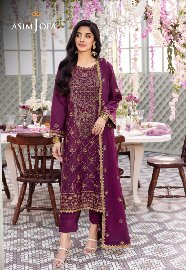 Asim Jofa Ajcfp-07 Embroidered Jumbo Silk Stitched