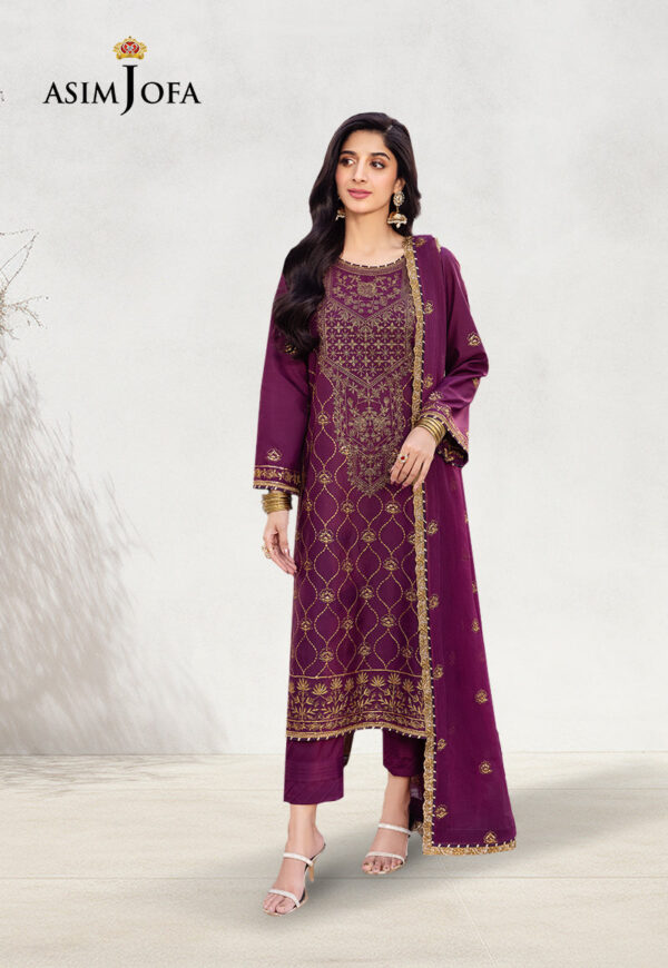 Asim Jofa Ajcf-07 Embroidered Jumbo Silk
