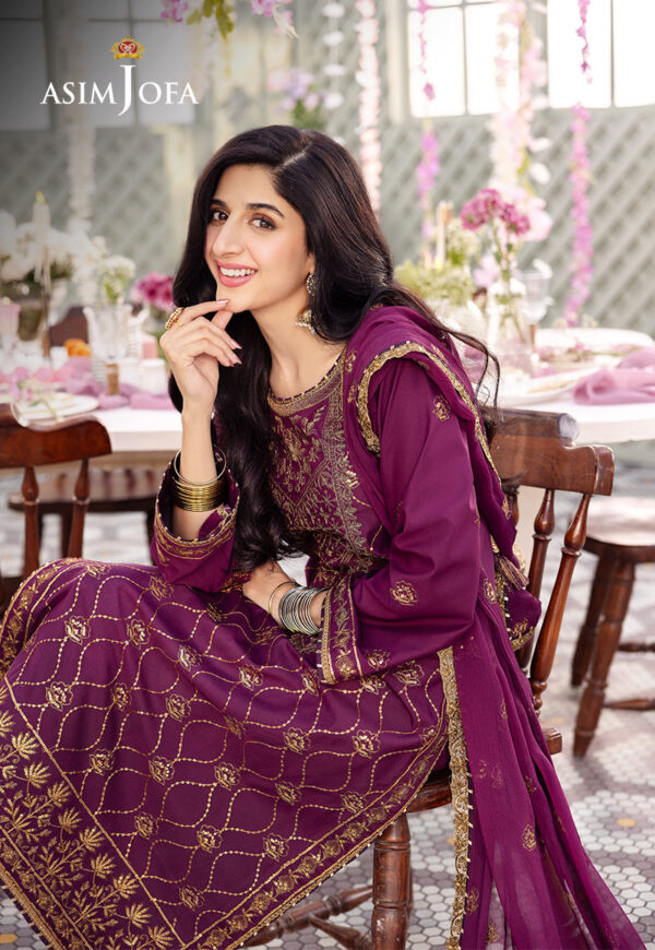 Asim Jofa Ajcfp-07 Embroidered Jumbo Silk Stitched