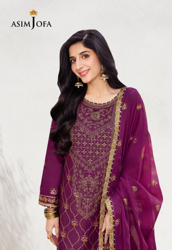 Asim Jofa Ajcf-07 Embroidered Jumbo Silk