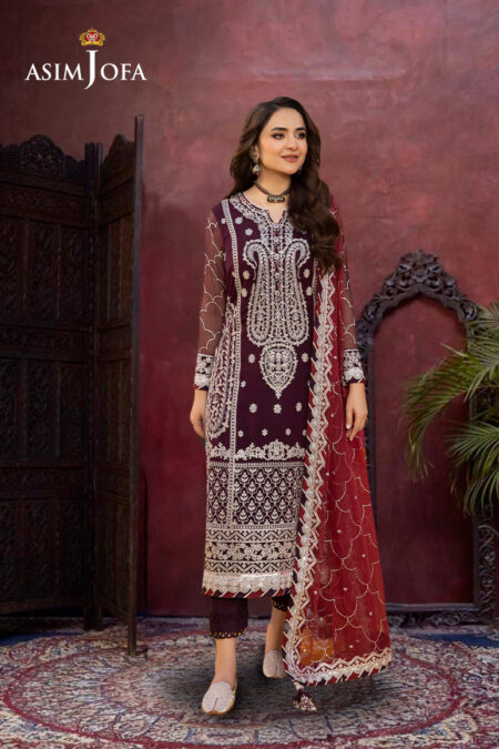 Asim Jofa Ajda-01 Embroidered